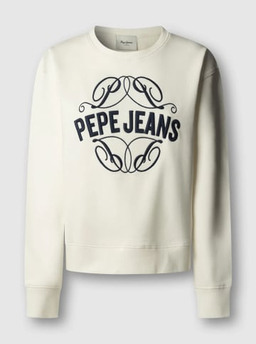 Pepe Jeans Bluza "Maat" w kolorze kremowym