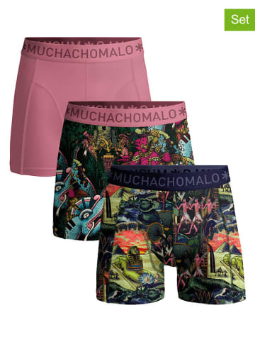 Muchachomalo 3er-Set: Boxershorts in Bunt/ Rosa