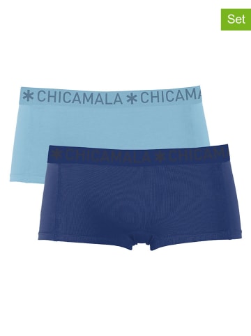 Muchachomalo 2-delige set: boxershorts donkerblauw/lichtblauw
