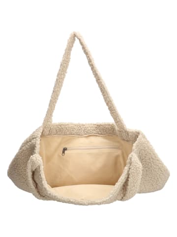 Beagles Shopper bag "Navarra" w kolorze beżowym - 60 x 42 x 9,5 cm