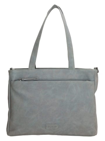 Beagles Shopper "Malaga" grijs - (B)31 x (H)24,5 x (D)10 cm