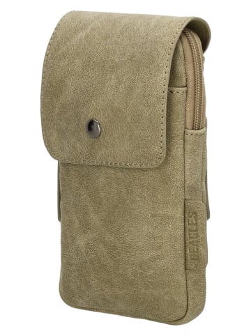 Beagles Torebka w kolorze khaki na telefon - 11 x 20 x 2 cm