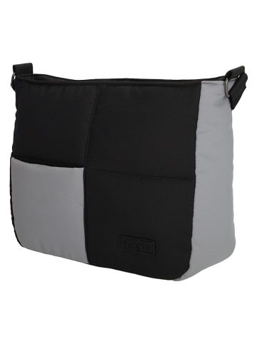Beagles Schoudertas "Calvia Duo" zwart/lichtblauw - (B)27 x (H)22 x (D)9,5 cm