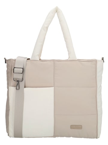 Beagles Schultertasche "Calvia Duo" in Beige - (B)41 x (H)31 x (T)13 cm