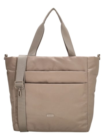 Beagles Shopper bag w kolorze beżowym - 43 x 33 x 15 cm