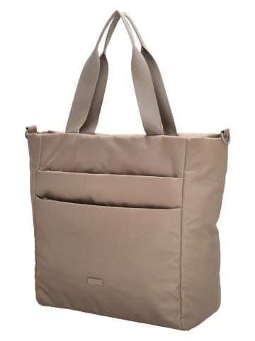 Beagles Shopper bag w kolorze beżowym - 43 x 33 x 15 cm