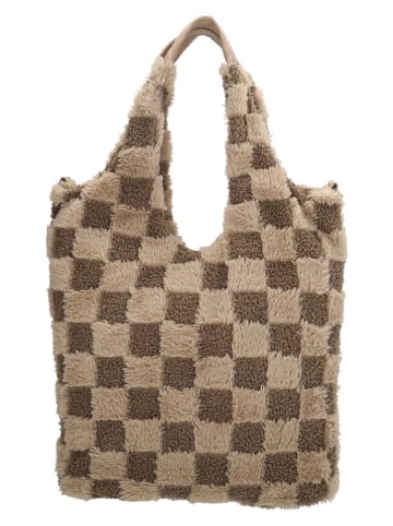 Beagles Shopper "Foz" lichtbruin/beige - (B)33,5 x (H)58 x (D)5 cm