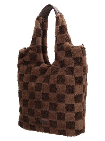 Beagles Shopper bag "Foz" w kolorze jasnobrązowym - 33,5 x 58 x 5 cm