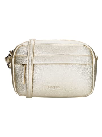 Beagles Leren schoudertas "Tarragona" goudkleurig - (B)21 x (H)13,5 x (D)6 cm