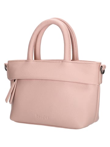 Beagles Leder-Henkeltasche "Tarragona" in Rosa - (B)18 x (H)13 x (T)8 cm