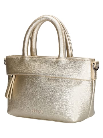 Beagles Leder-Henkeltasche "Tarragona" in Gold - (B)18 x (H)13 x (T)8 cm