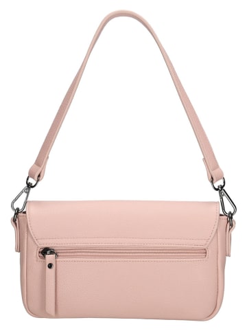 Beagles Leder-Schultertasche "Tarragona" in Rosa - (B)25 x (H)12 x (T)5 cm