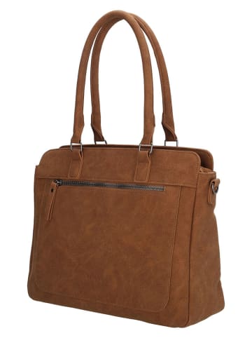 Beagles Leren schoudertas "Cambrils" lichtbruin - (B)31,5 x (H)25,5 x (D)11 cm