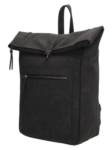 Beagles Leren rugzak "Cambrils" zwart - (B)22 x (H)31,5 x (D)11 cm