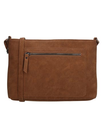 Beagles Leder-Umhängetasche "Cambrils" in Hellbraun - (B)26 x (H)19 x (T)7,5 cm