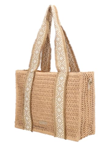 Beagles Schoudertas "Ibiza" beige - (B)35 x (H)28 x (D)13 cm