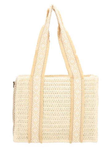 Beagles Schultertasche "Ibiza" in Beige - (B)35 x (H)28 x (T)13 cm