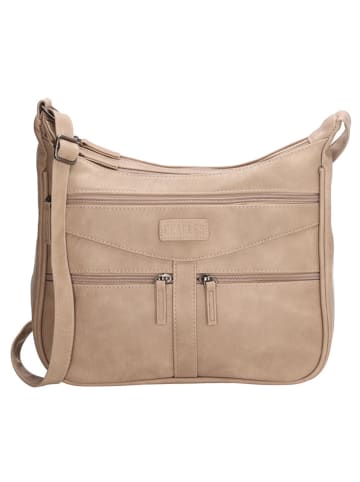Beagles Schoudertas "Murcia" beige - (B)30 x (H)27 x (D)3 cm