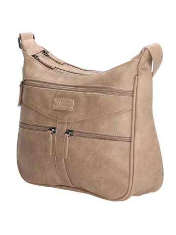 Beagles Umhängetasche "Murcia" in Beige - (B)30 x (H)27 x (T)3 cm