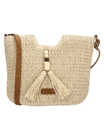 Beagles Umhängetasche "Lanzarote" in Beige - (B)28 x (H)23 x (T)12 cm