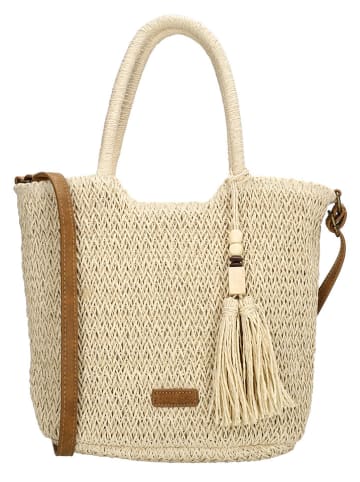 Beagles Handtas "Lanzarote" beige - (B)35 x (H)26 x (D)11 cm