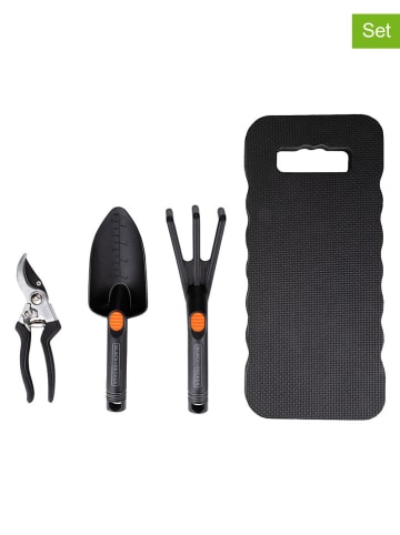 Black & Decker 4-częściowy zestaw ogrodowy w kolorze czarnym