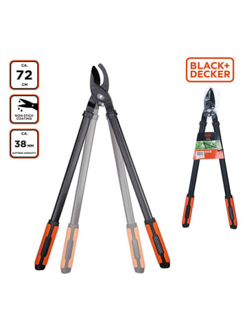 Black & Decker Astschere in Schwarz/ Orange