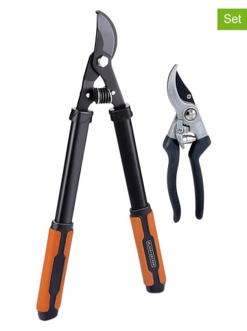Black & Decker 2tlg. Baumschneideset in Schwarz/ Orange