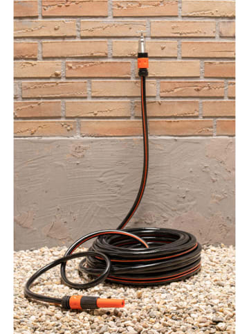Black & Decker 5tlg. Set: Gartenschlauch in Schwarz - 20 m