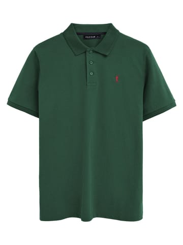 Polo Club 2er-Set: Poloshirts in Dunkelblau/ Dunkelgrün