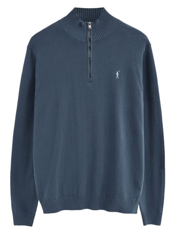Polo Club Pullover in Blaugrau