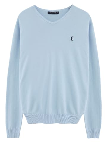 Polo Club Pullover in Hellblau