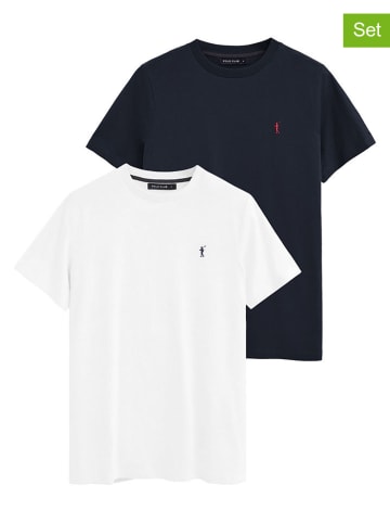 Polo Club 2-delige set: shirts wit/donkerblauw