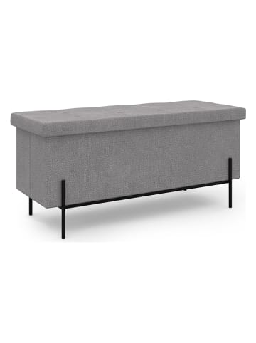 IDOMYA Essentials Aufbewahrungsbank "Loan" in Grau - (B)100 x (H)45 x (T)37 cm