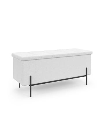 IDOMYA Essentials Aufbewahrungsbank in Weiß - (B)100 x (H)45 x (T)37 cm