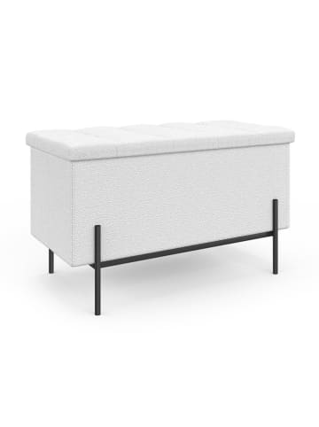 IDOMYA Essentials Aufbewahrungsbank in Weiß - (B)76 x (H)45 x (T)37 cm