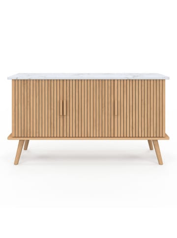 IDOMYA Essentials Sideboard "Marceau" in Hellbraun/ Weiß - (B)110 x (H)60 x (T)40 cm