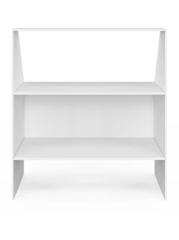 IDOMYA Essentials Staande kast "Jeanne" wit - (B)100 x (H)110 x (D)50 cm