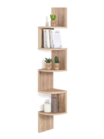 IDOMYA Essentials Wandregal in Hellbraun - (B)20 x (H)120 x (T)20 cm