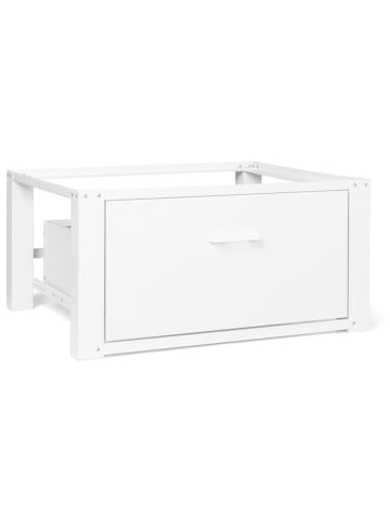 IDOMYA Essentials Szuflada w kolorze białym pod pralkę - 63 x 31,5 cm