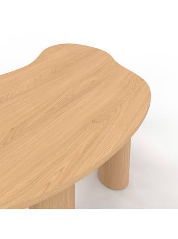 IDOMYA Factory Salontafel "Naomi" lichtbruin - (B)100 x (H)35,5 x (D)49 cm