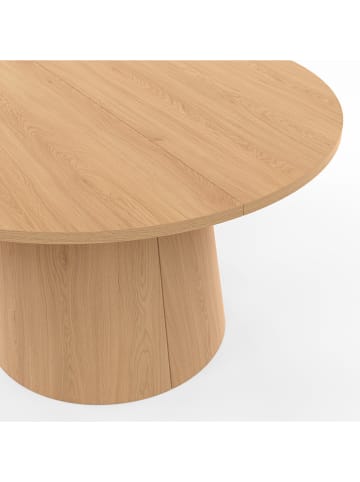 IDOMYA Factory Couchtisch "Elvis" in Hellbraun - (H)40 x  Ø 70 cm