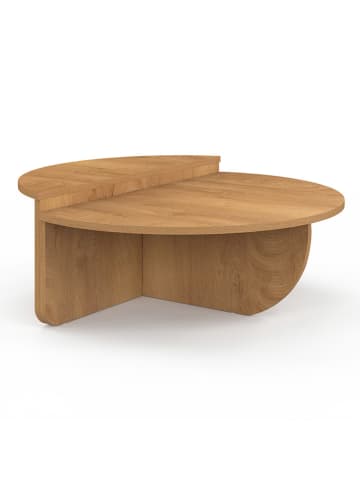 IDOMYA Factory Couchtisch in Hellbraun - (H)35 x Ø 90 cm