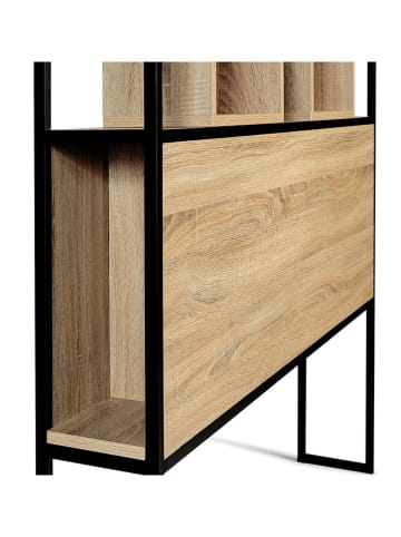 IDOMYA Essentials Bedhoofdbord naturel/zwart - (B)145 x (H)120 x (D)20 cm