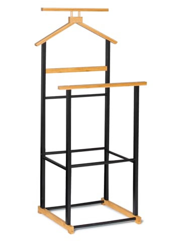 IDOMYA Essentials Stojak w kolorze czarnym na ubrania - 49 x 110 x 40 cm