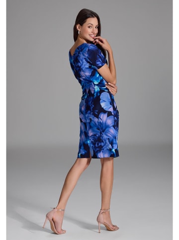 SWING Kleid in Dunkelblau/ Lila