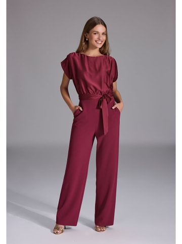 SWING Jumpsuit auberginekleurig