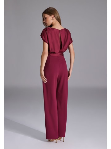 SWING Jumpsuit auberginekleurig