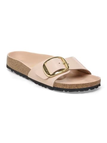 Birkenstock Leren slippers "Madrid Big Buckle" lichtroze