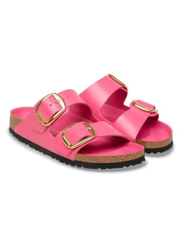 Birkenstock Leder-Pantoletten "Arizona Big Buckle" in Pink